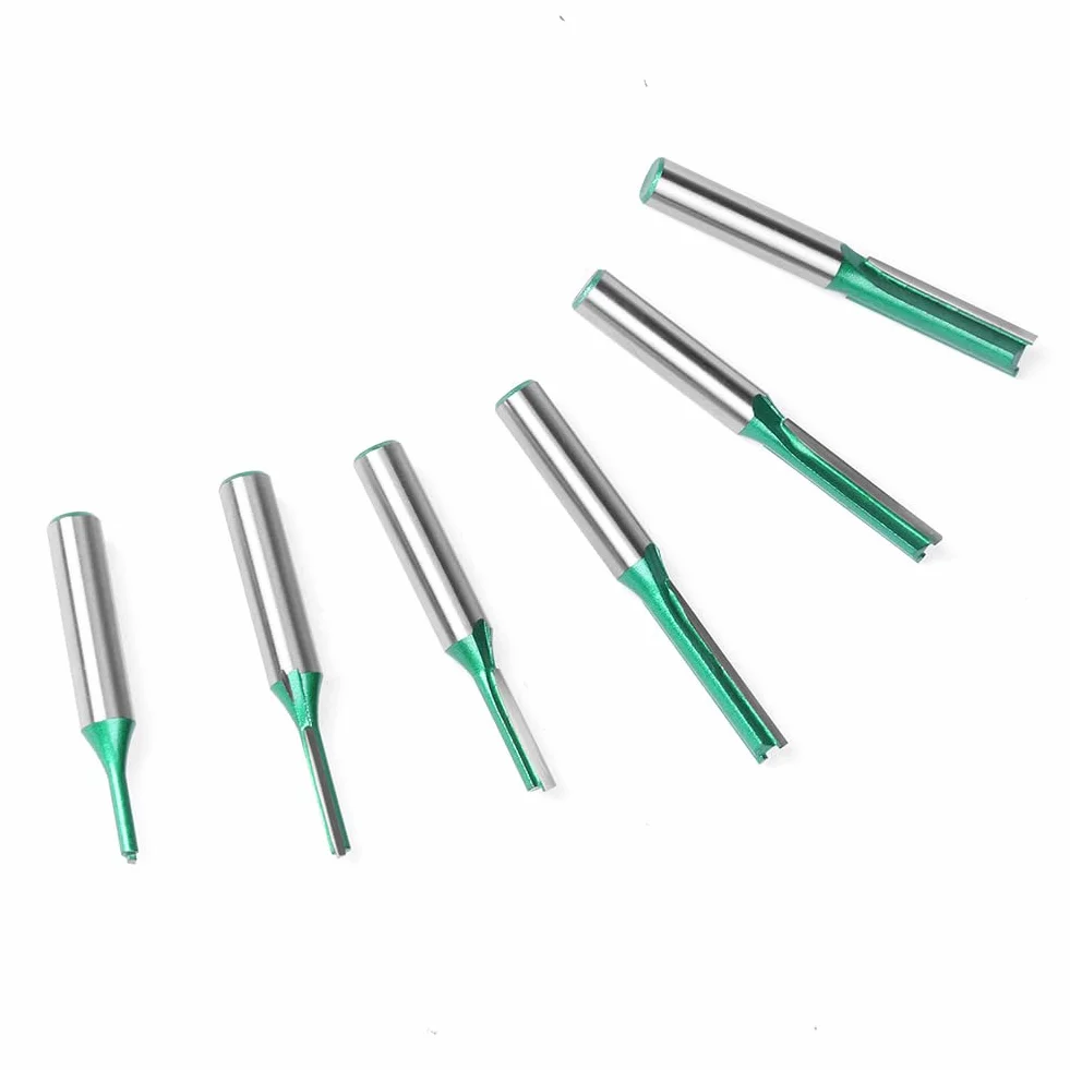 Frez do rowków 8 mm, 6 sztuk, do obróbki drewna, Ø 3 mm, 4 mm, 5 mm, 6 mm, 7 mm, 8 mm.