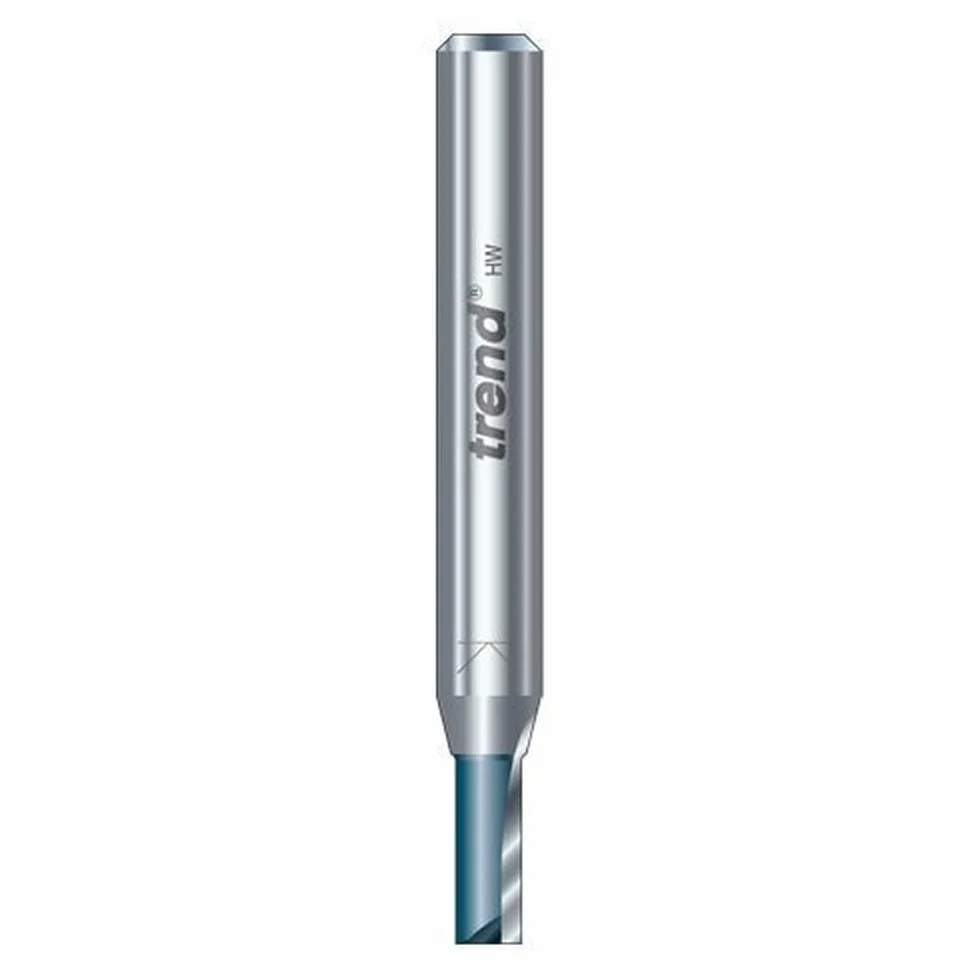 Trend Frez z dwoma rowkami o średnicy 9,5mm x 31,8mm nacinany, odpowiedni do zastosowań takich jak grawerowanie, rowkowanie, wręgowanie i płytkie dłutowanie, C015X8MMTC