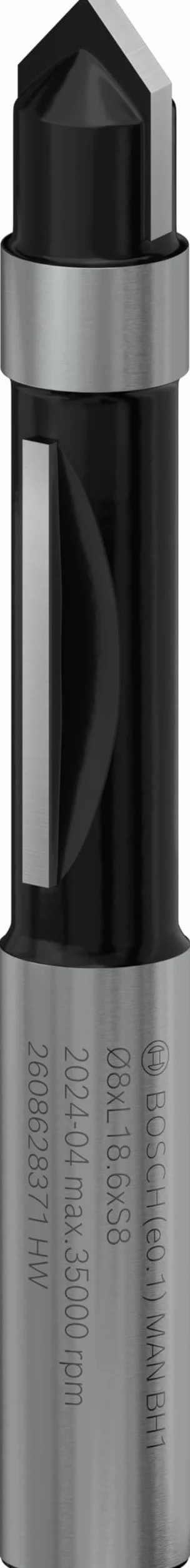Bosch 1x Pilot panelu frezu prostego PRO (do Miękkie drewno, Twarde drewno, Ø 8 mm, Professional Akcesoria Frez ręczny, Frez krawędziowy)