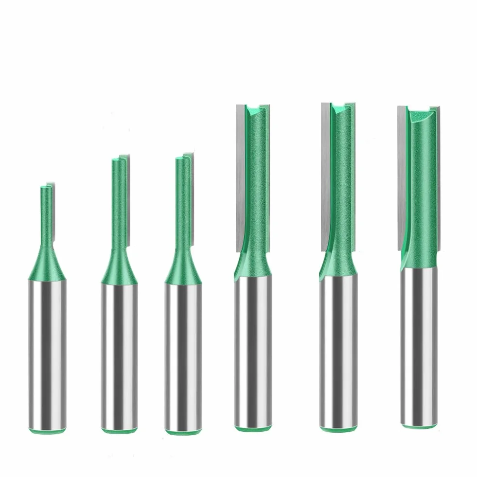 Frez do rowków 8 mm, 6 sztuk, do obróbki drewna, Ø 3 mm, 4 mm, 5 mm, 6 mm, 7 mm, 8 mm.