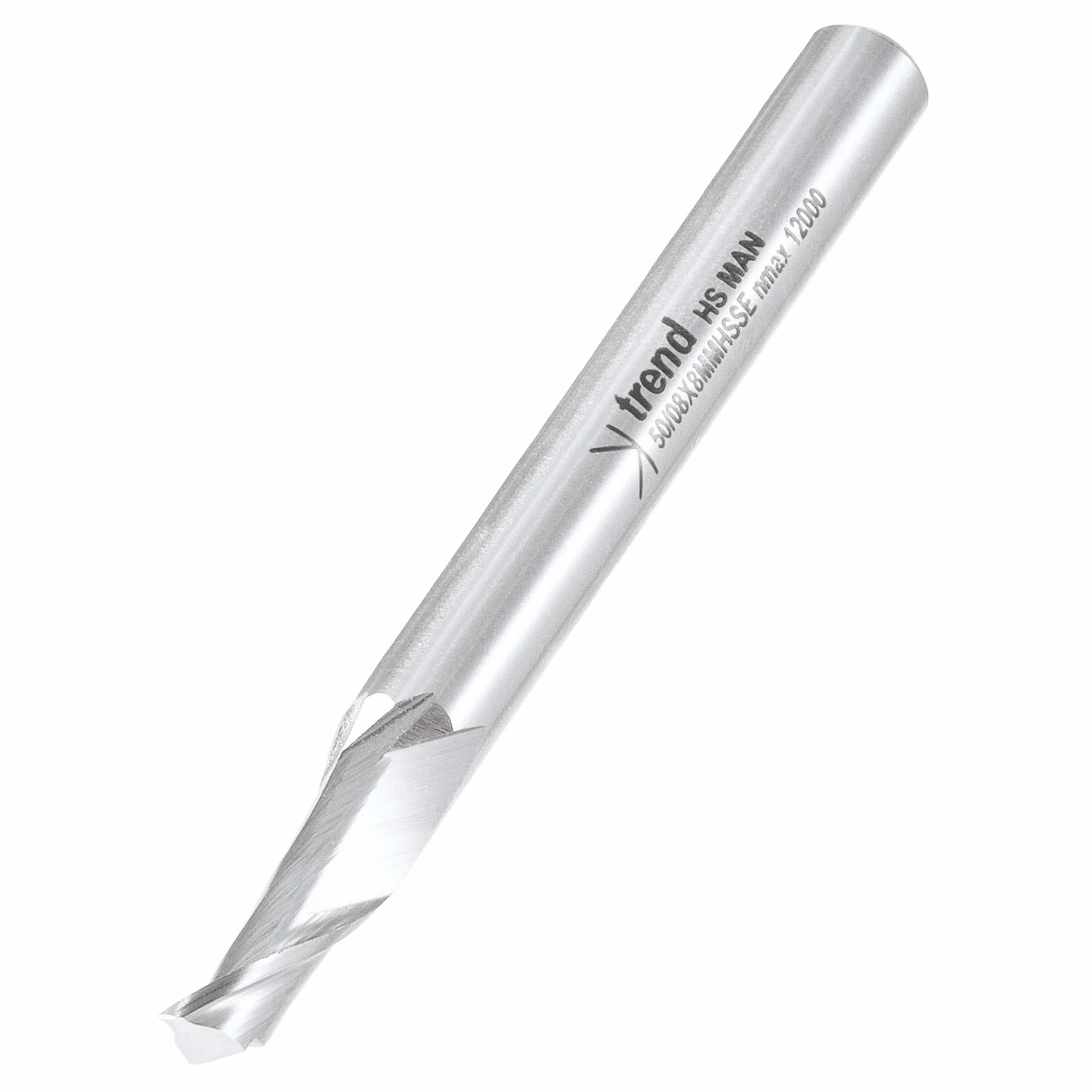 Trend Profesjonalny frez do aluminium, trzpień 8 mm, średnica cięcia 8 mm i długość cięcia 14 mm, stal szybkotnąca, 50/08X8MMHSSE