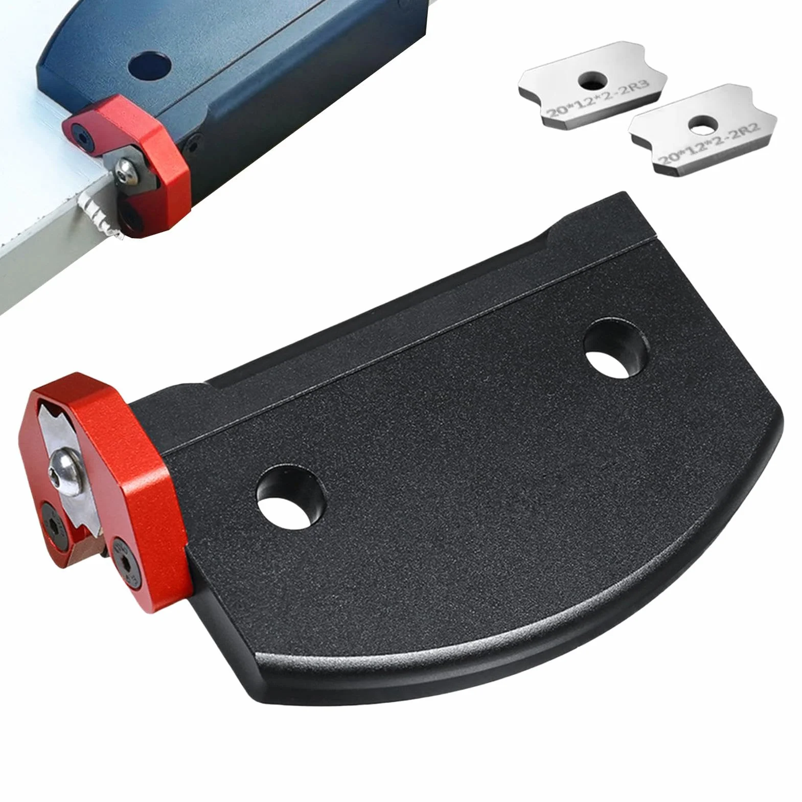 Wood Edge Bander for Burr, Edge Banding Trimmer | Drewniana planarz drewna z 3 zastępowcami | Fazowanie skrobaka z filetu dla Melaminy Abs PVC