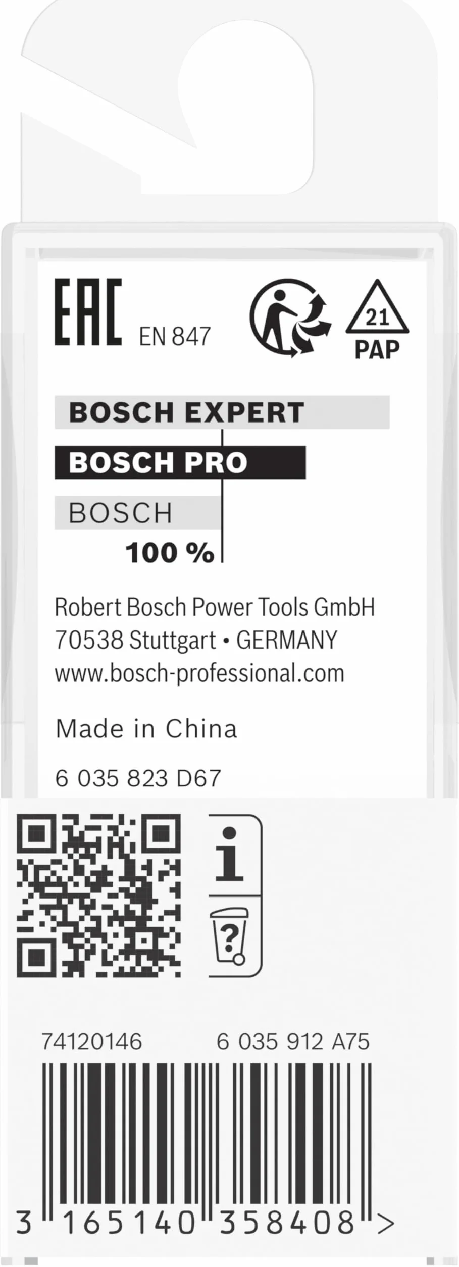 Bosch Professional Frez prosty Standard for Wood (do drewna, Ø 6 mm, Długość robocza 16 mm, Akcesoria frezarek ręcznych)