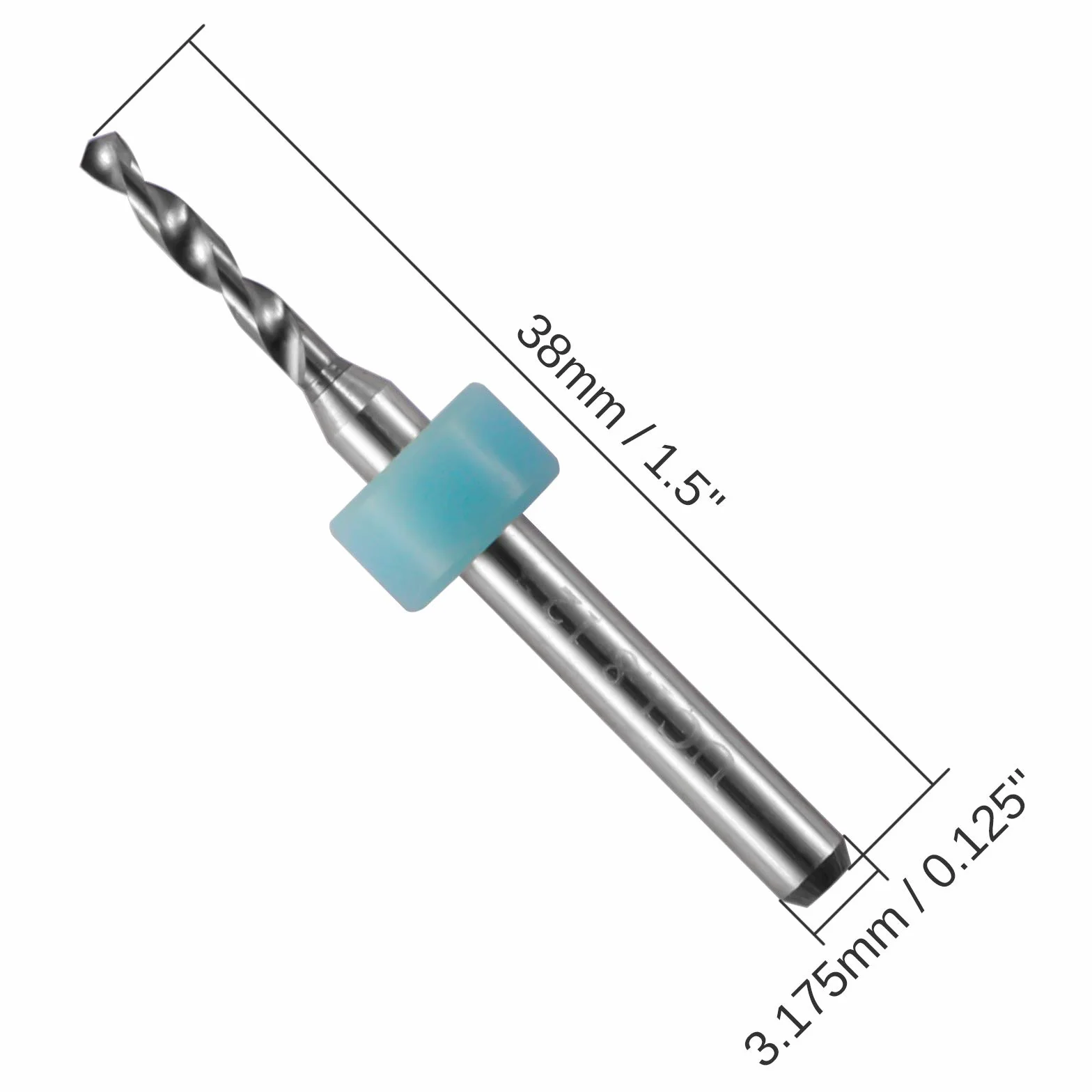 Genmitsu 30 szt. zestaw wierteł do PCB, 0,1 mm-3,0 mm, trzpień spiralny 1/8 cala, frezy CNC do płytek drukowanych, biżuteria, grawerowanie CNC, PD30A