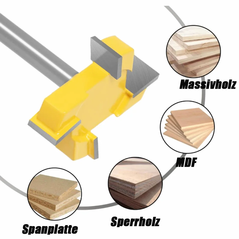 Mesee 8 mm Trzonek Spoilboard Frez Powierzchniowy, 4 Flety, Czołowy, Do Routera, Strugania, Spłaszczania Powierzchni, Narzędzie Do Obróbki