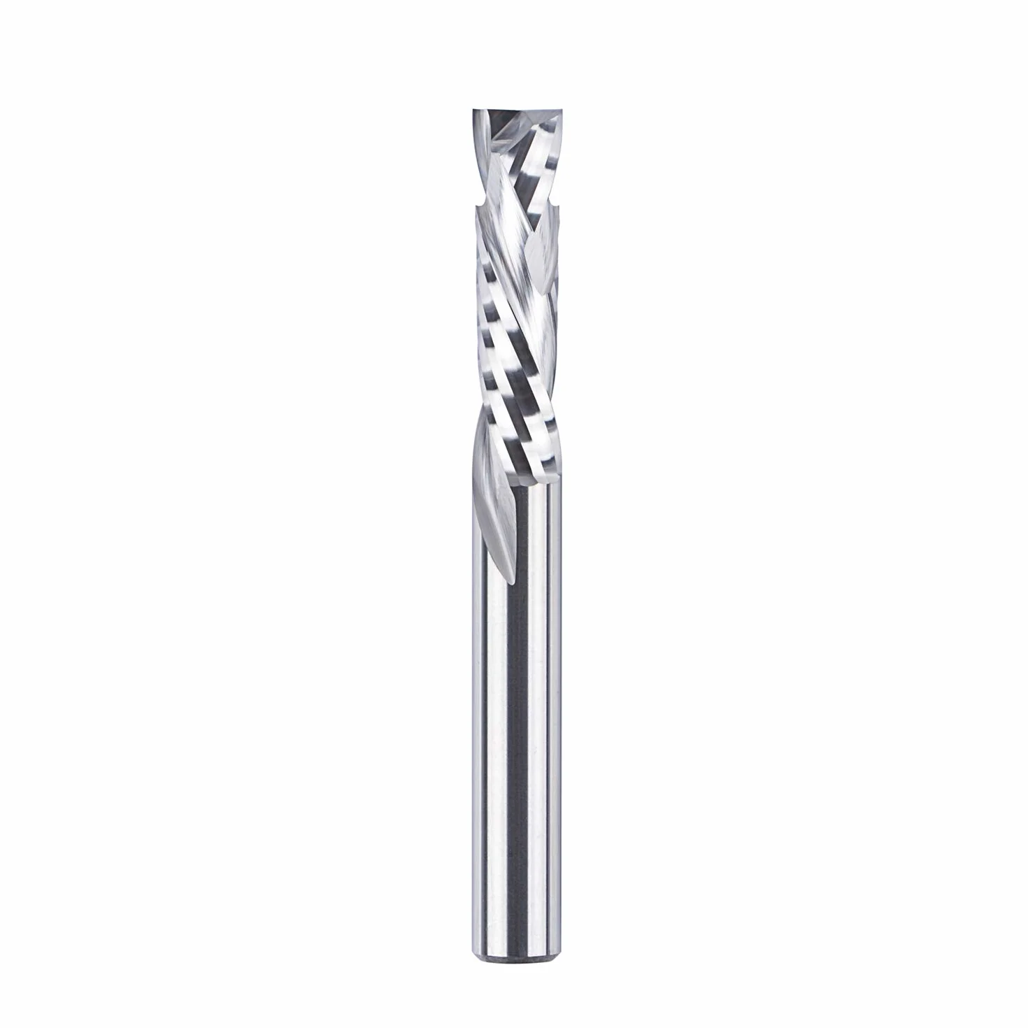SpeTool Frez Spiralny do Rowków 8 mm, Trzonek Kompresja 32 mm, do Górnowrzecionowców - Podłużny do Drewna CNC