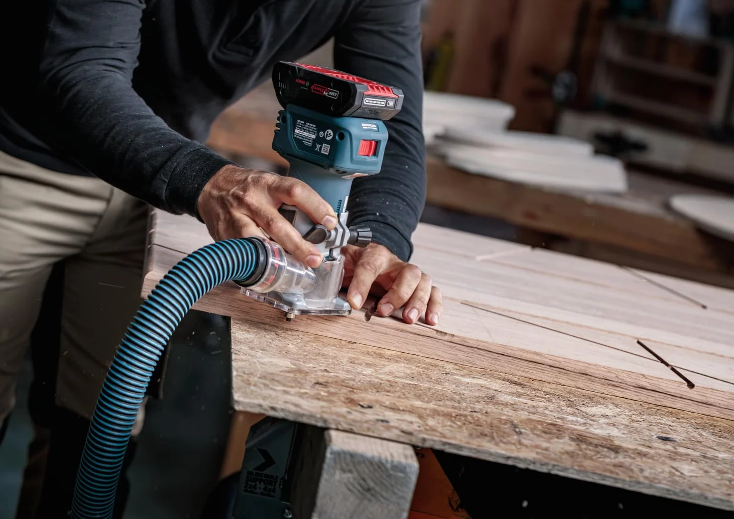 Bosch 1x Frez prosty PRO z łożyskiem kulkowym na górze (do Miękkie drewno, Twarde drewno, Ø 16 mm, Professional Akcesoria Frez ręczny, Frez krawędziowy)
