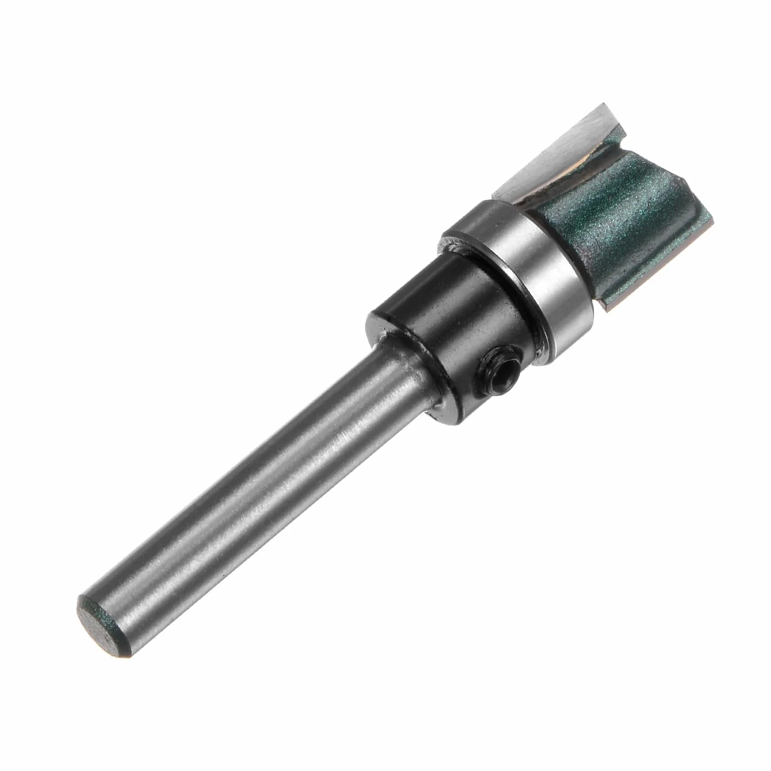 QUARKZMAN Frez do kopiowania model 0,24" ogon 15/32" długość cięcia 1/2" średnica cięcia z górnymi łożyskami precyzyjne cięcie proste narzędzie frezowanie obróbka drewna dopasowanie krawędzi