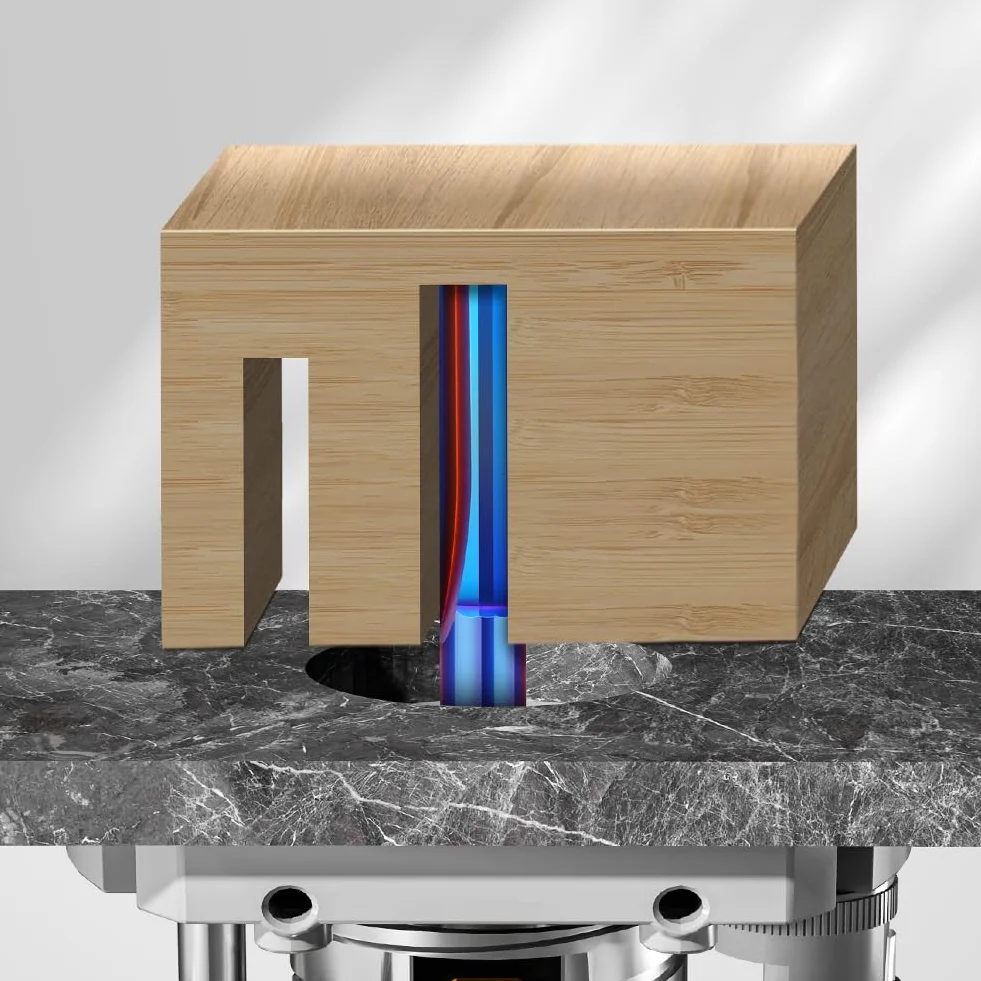 CNC frez palcowy 8 mm z powłoką nano niebieską do drewna, frez CNC do frezarki Ø8mm