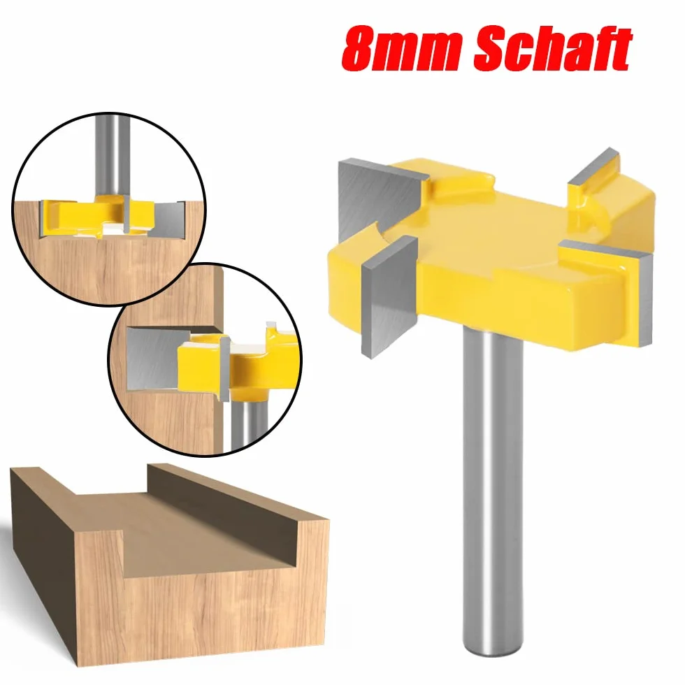 Mesee 8 mm Trzonek Spoilboard Frez Powierzchniowy, 4 Flety, Czołowy, Do Routera, Strugania, Spłaszczania Powierzchni, Narzędzie Do Obróbki