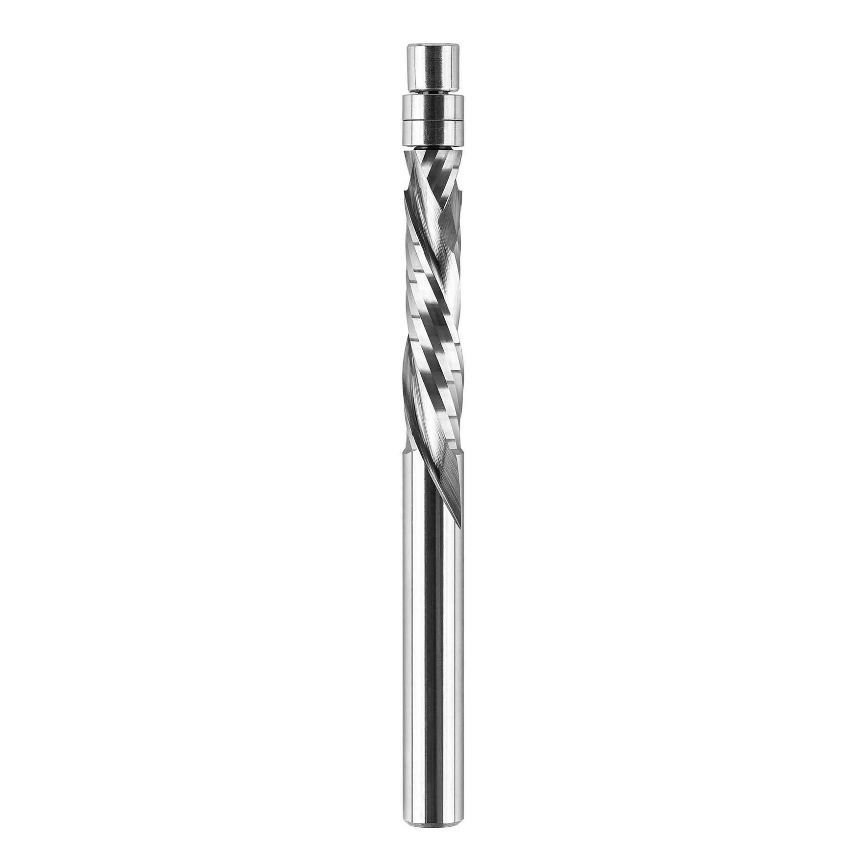 SpeTool Frez do kopiowania w górę i w dół, średnica trzpienia, 6 mm, frezy płaskie, frezy spiralne, 28 mm, długość cięcia równoległego, z węglika wolframu, łożysko kulkowe