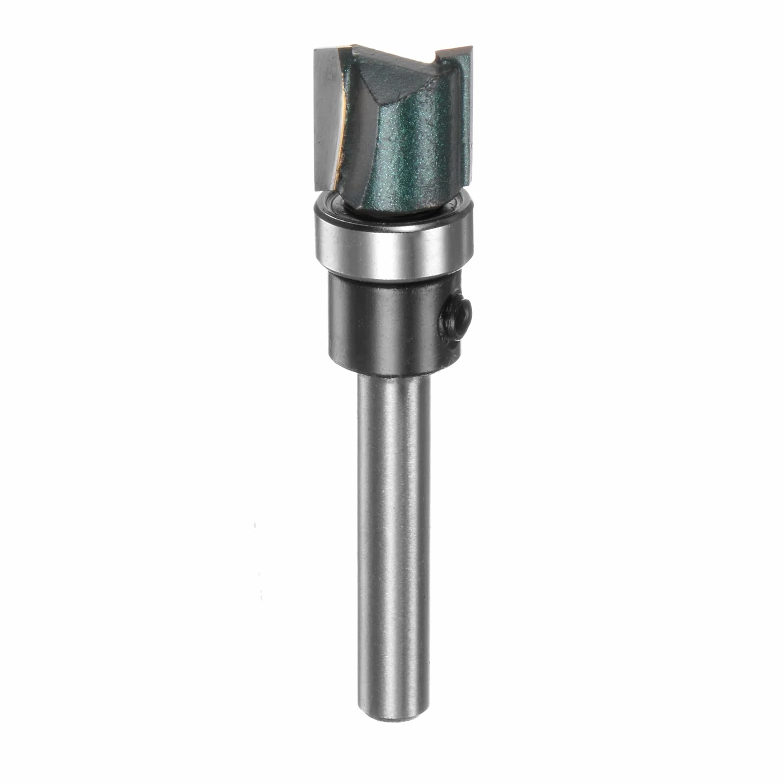 QUARKZMAN Frez do kopiowania model 0,24" ogon 15/32" długość cięcia 1/2" średnica cięcia z górnymi łożyskami precyzyjne cięcie proste narzędzie frezowanie obróbka drewna dopasowanie krawędzi