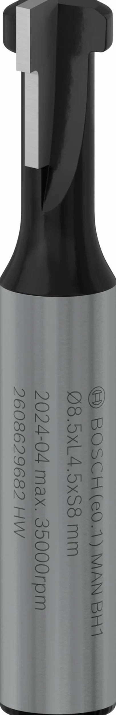 Bosch 1x Frez PRO Keyhole (do Miękkie drewno, Twarde drewno, Ø 5,6 mm, Professional Akcesoria Frez ręczny, Frez krawędziowy)