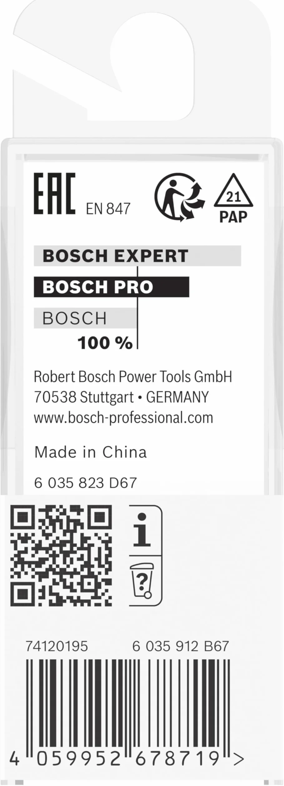 Bosch 1x Frez prosty PRO z łożyskiem kulkowym na dole (do Miękkie drewno, Twarde drewno, Ø 6,4 mm, Professional Akcesoria Frez ręczny, Frez krawędziowy)
