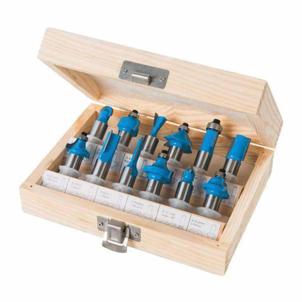 Silverline 251591 frez z twardego metalu 12 mm, 12 szt. zestaw 12 mm