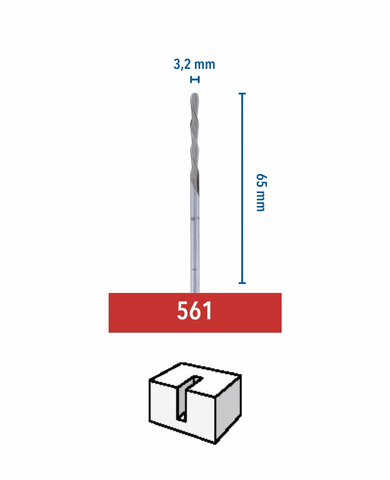 Dremel 561 wielozadaniowa spiralna końcówka do cięcia w multiopakowaniu – 3 końcówki tnące o średnicy roboczej 3,2 mm do cięcia twardych materiałów